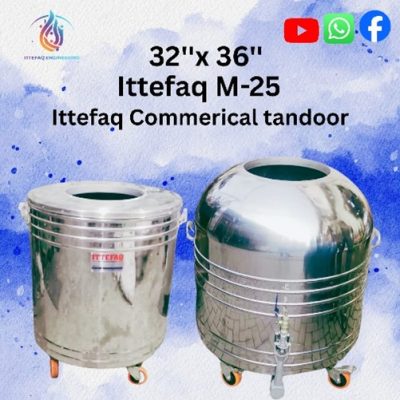 Ittefaq M-25 Commerical Tandoor – Stainless Steel Capsule & Round Tandoors