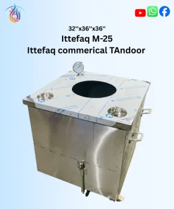 Ittefaq M-25 Commerical Tandoor – Stainless Steel Square Tandoors