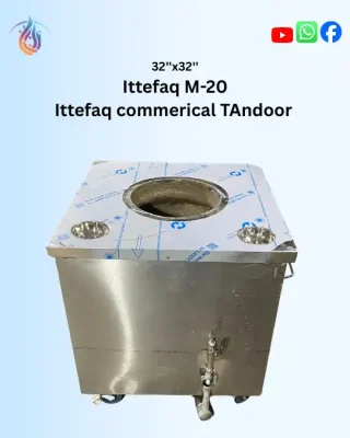 Ittefaq M-20 Commerical Tandoor – Stainless Steel Clay Type Square Shape Tandoors