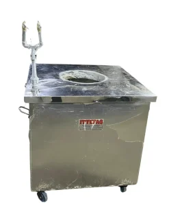 Alternative view of Ittefaq M-36 Commerical Tandoor – Stainless Steel Square Shape Clay Tandoors Operated by LPG & Natural Gas (Dual)